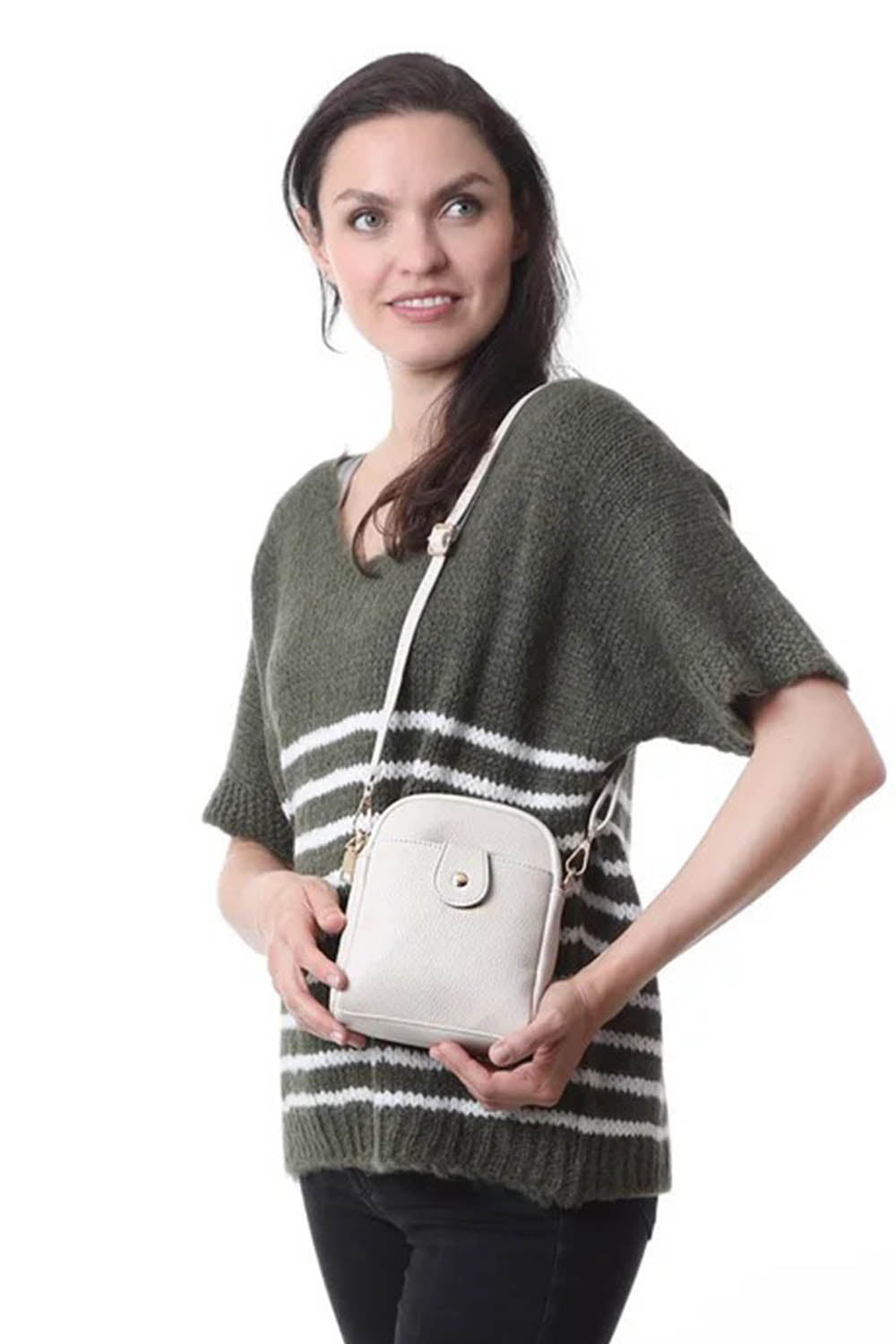Cross Body Button Bag