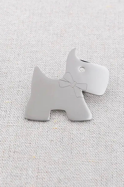 Metal Dog Brooch