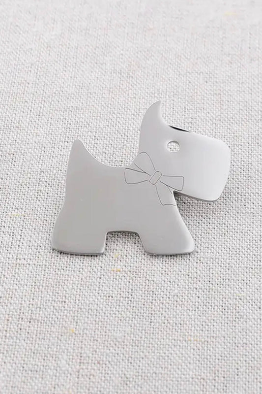 Metal Dog Brooch