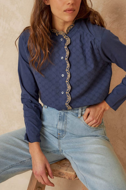 Combined Contrast Shirt