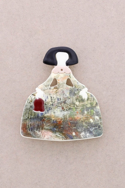 Magnetic Watercolour Menina Brooch