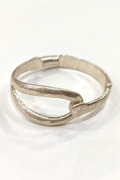 Eliza Gracious Hinged Cuff Style Bracelet Gold