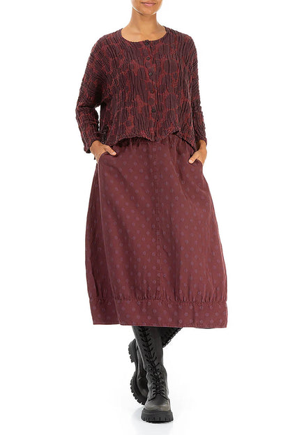 Bubble Crinkled Silk Loose 7658 Jacket