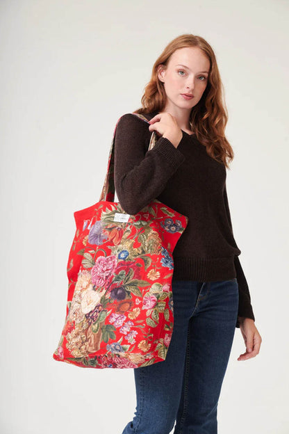 Primula Berry Canvas Bag