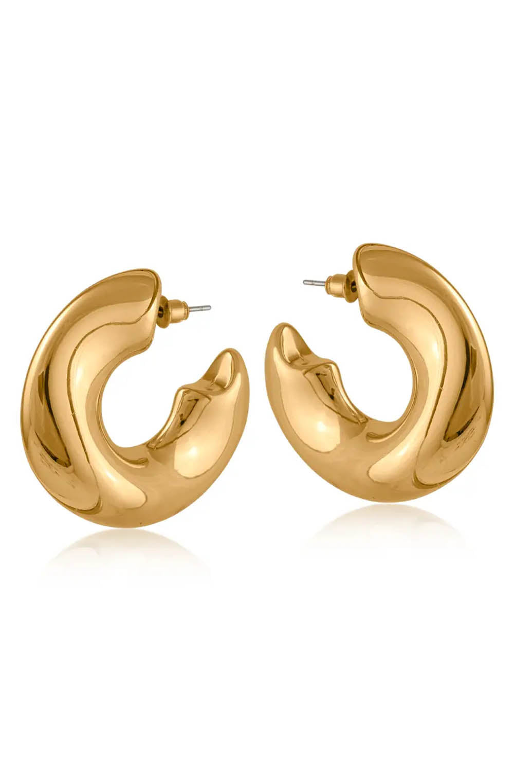 Andrea Organic Hoop Earrings