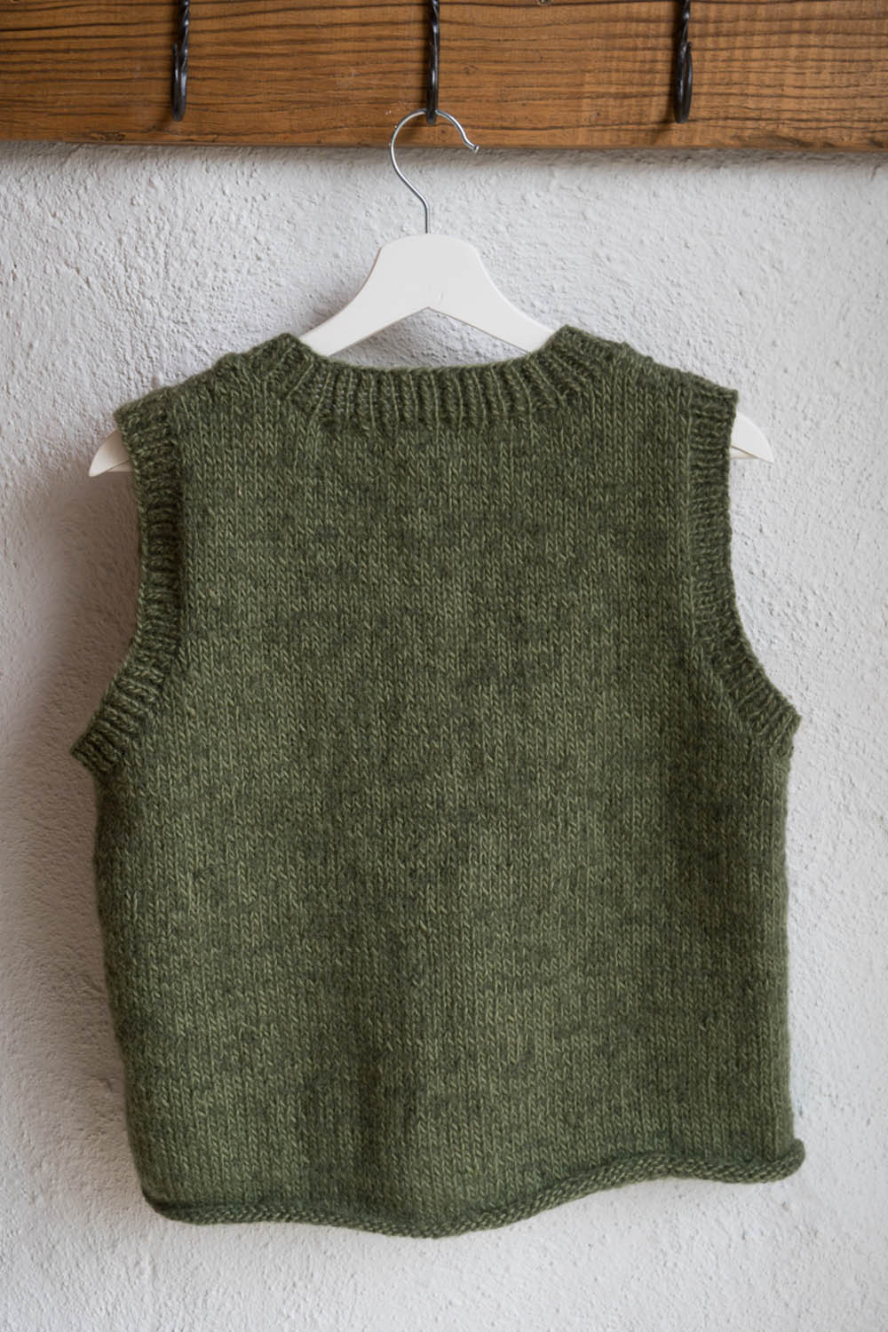 Hand Knitted Heather Vest
