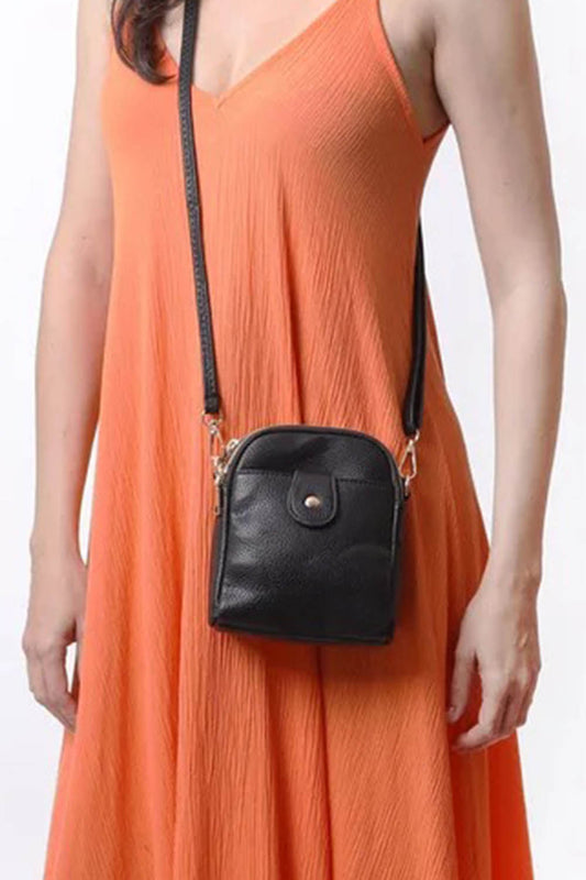 Cross Body Button Bag