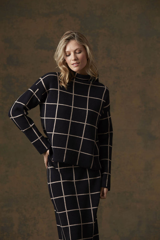 Jacquard Check 2587 Sweater