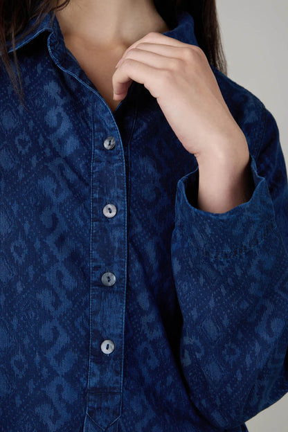 Diamond Patchwork Print Dress