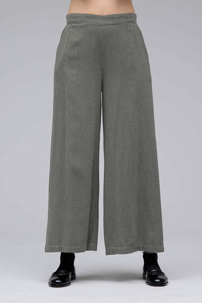 Mini Check Cropped Leg Pants