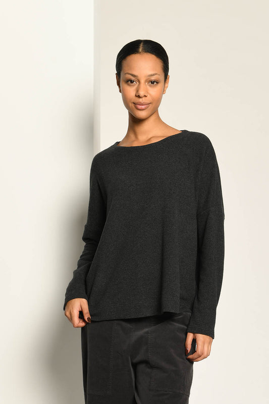 Boxy Side Zip 9541 Sweater