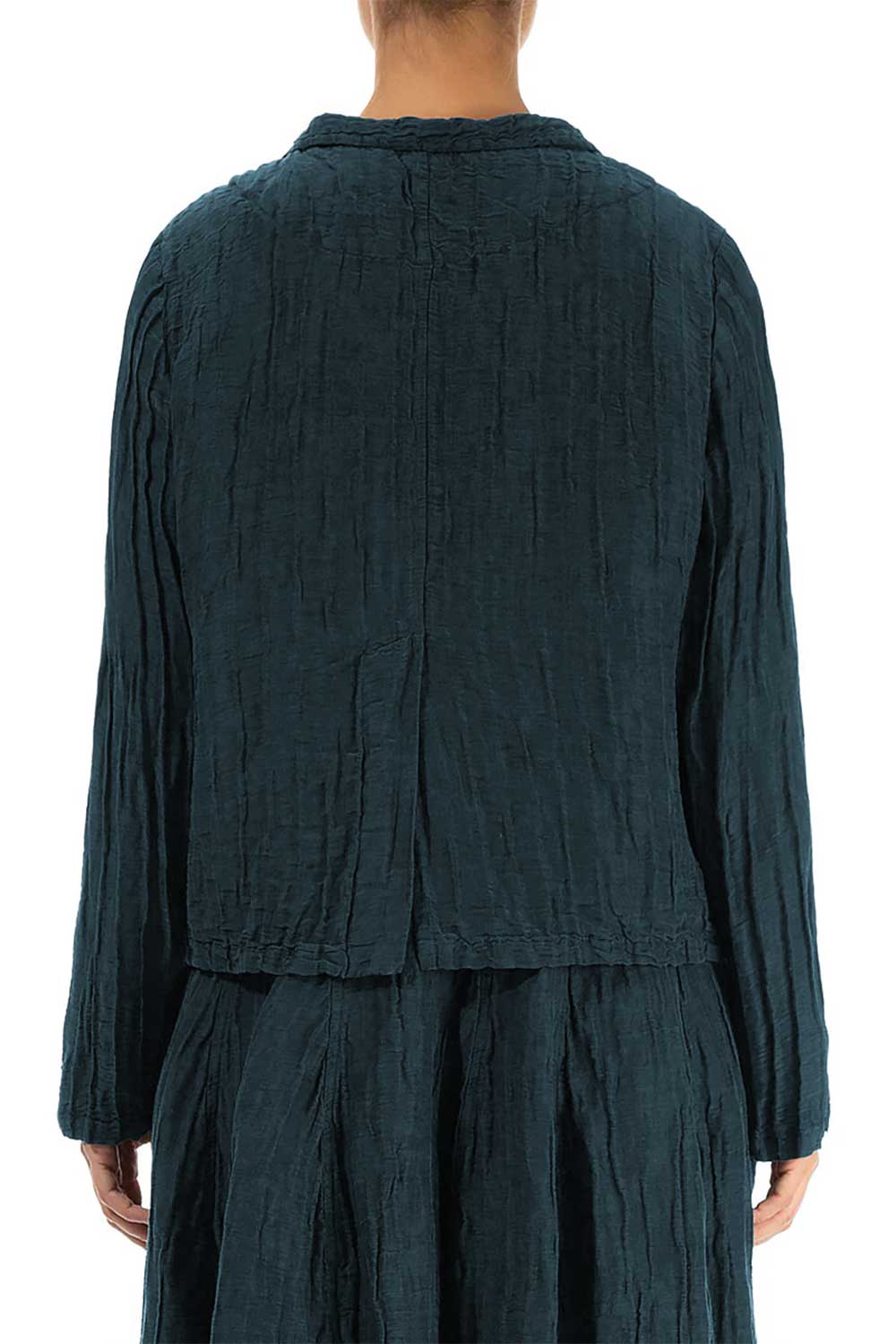 Crinkled Silk 7844 Short Jacket