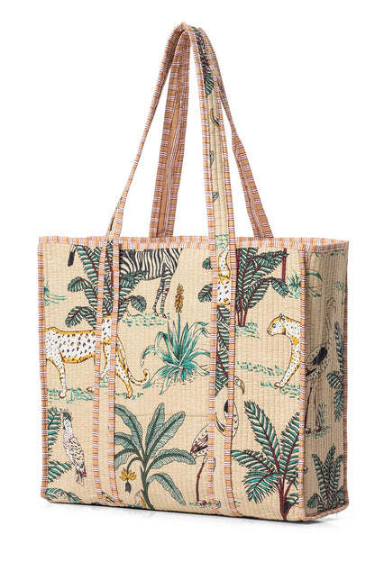 Conscious Yoga Collective Cotton Jungle Tote 