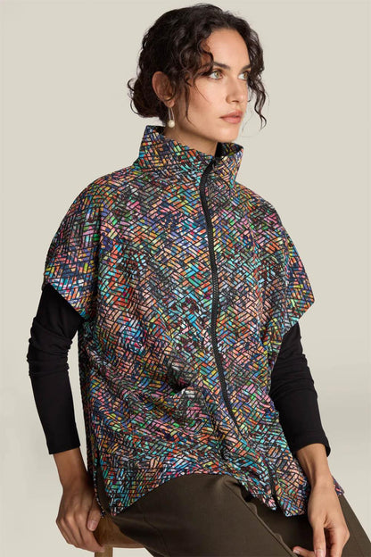 Diamond Jacquard Jersey Jacket