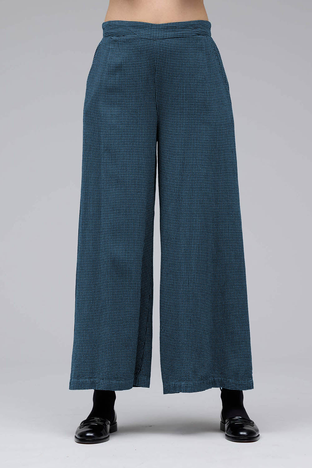 Mini Check Cropped Leg Pants