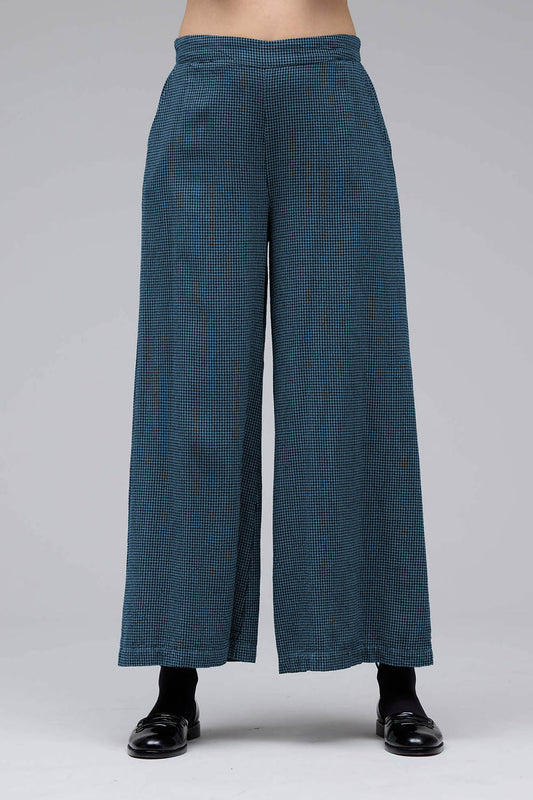 Mini Check Cropped Leg Pants