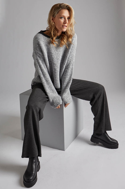 Edged Round Neck 2584 Sweater