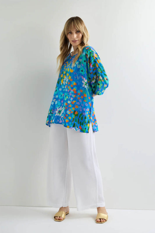 Abstract Painted Garden Top