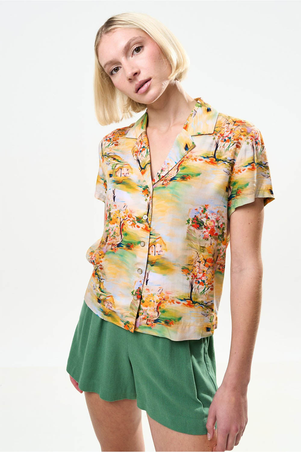 Marika Oriental Landscape Shirt