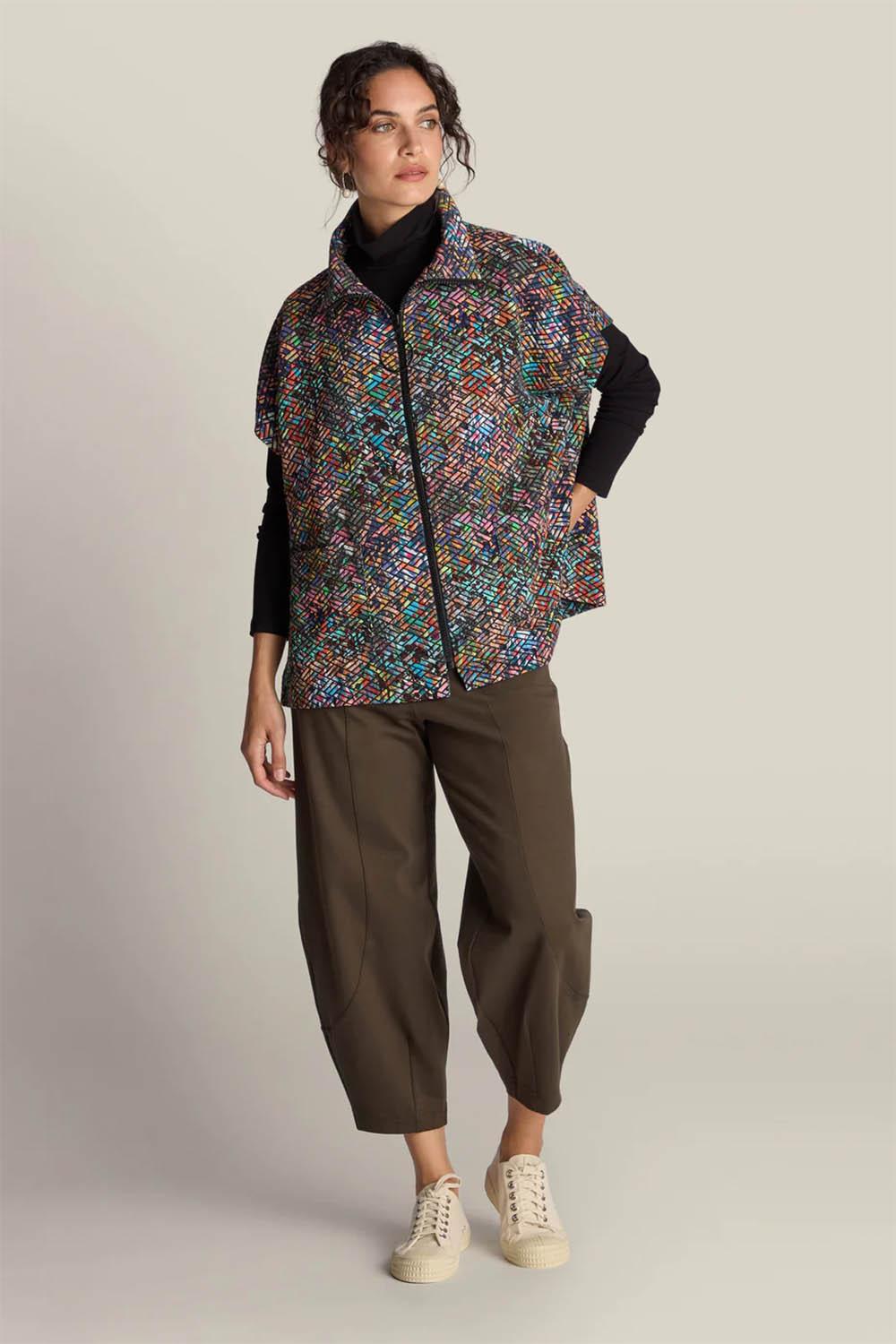 Diamond Jacquard Jersey Jacket