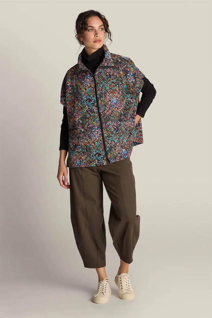 Diamond Jacquard Jersey Jacket
