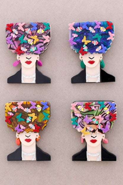 Frida Spring Butterfly Brooch