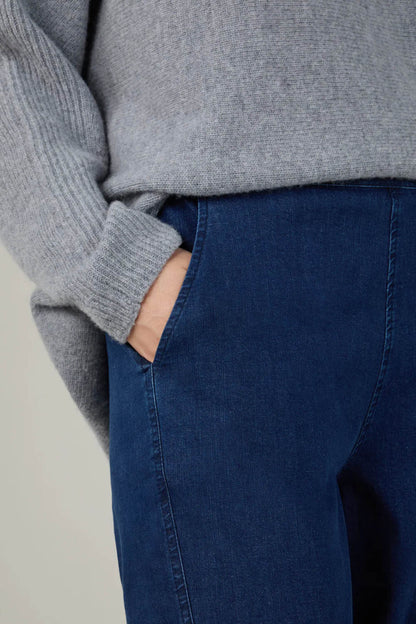 Denim Stretch Bubble Trousers