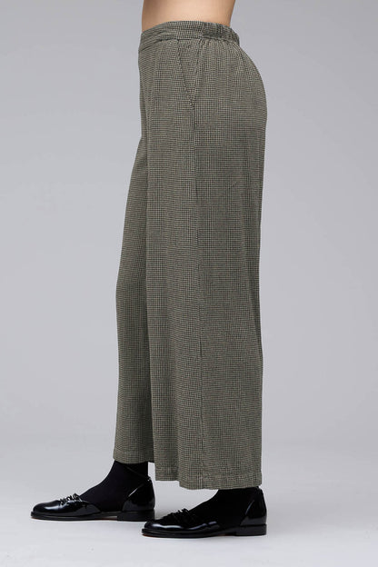 Mini Check Cropped Leg Pants