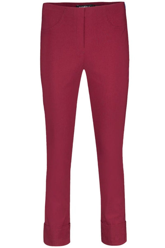 Robell Bella 09 68cm Trousers Burgundy Red