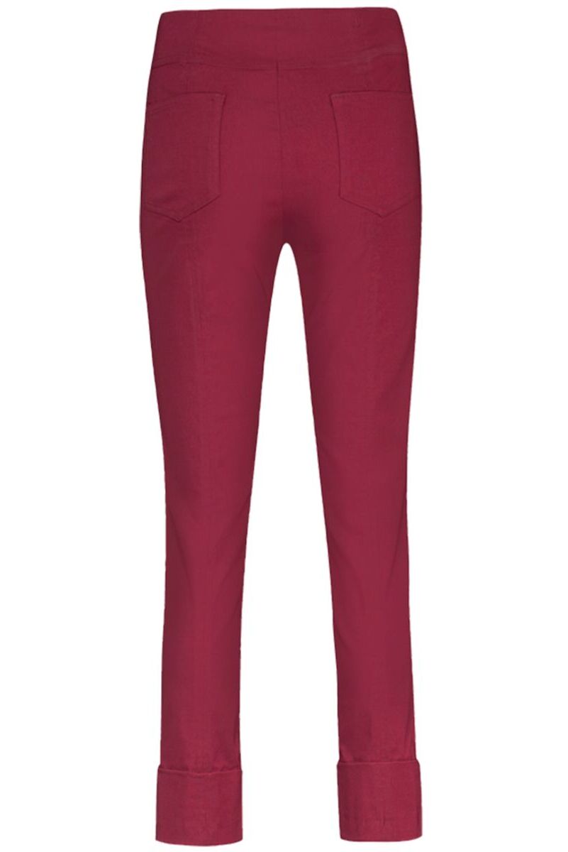 Robell Bella 09 68cm Trousers Burgundy Red