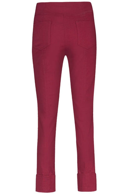 Robell Bella 09 68cm Trousers Burgundy Red