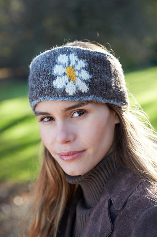 Pachamama Daisy Headband Bark