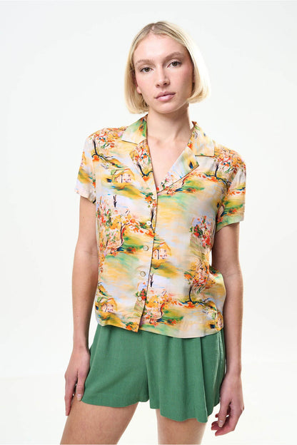 Marika Oriental Landscape Shirt
