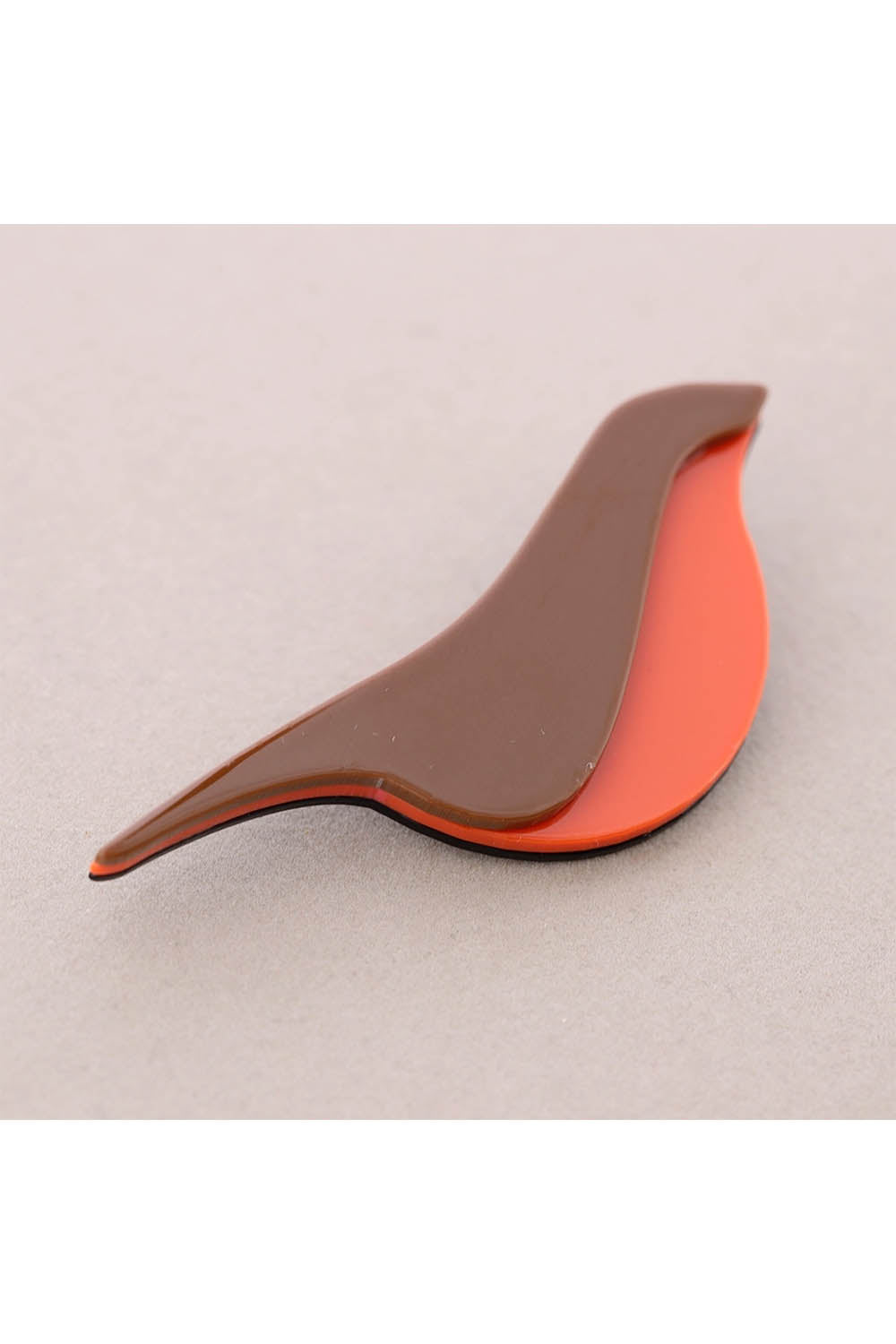 Bicolour Bird Resin Brooch