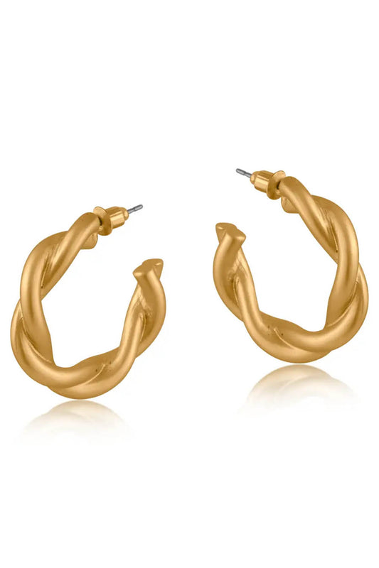Freya Twisted Rope Earrings
