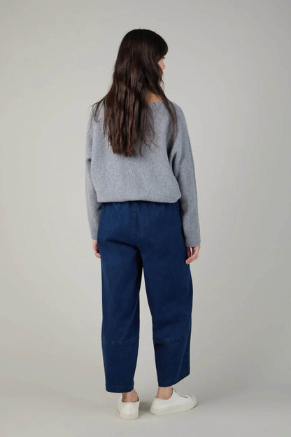 Denim Stretch Bubble Trousers