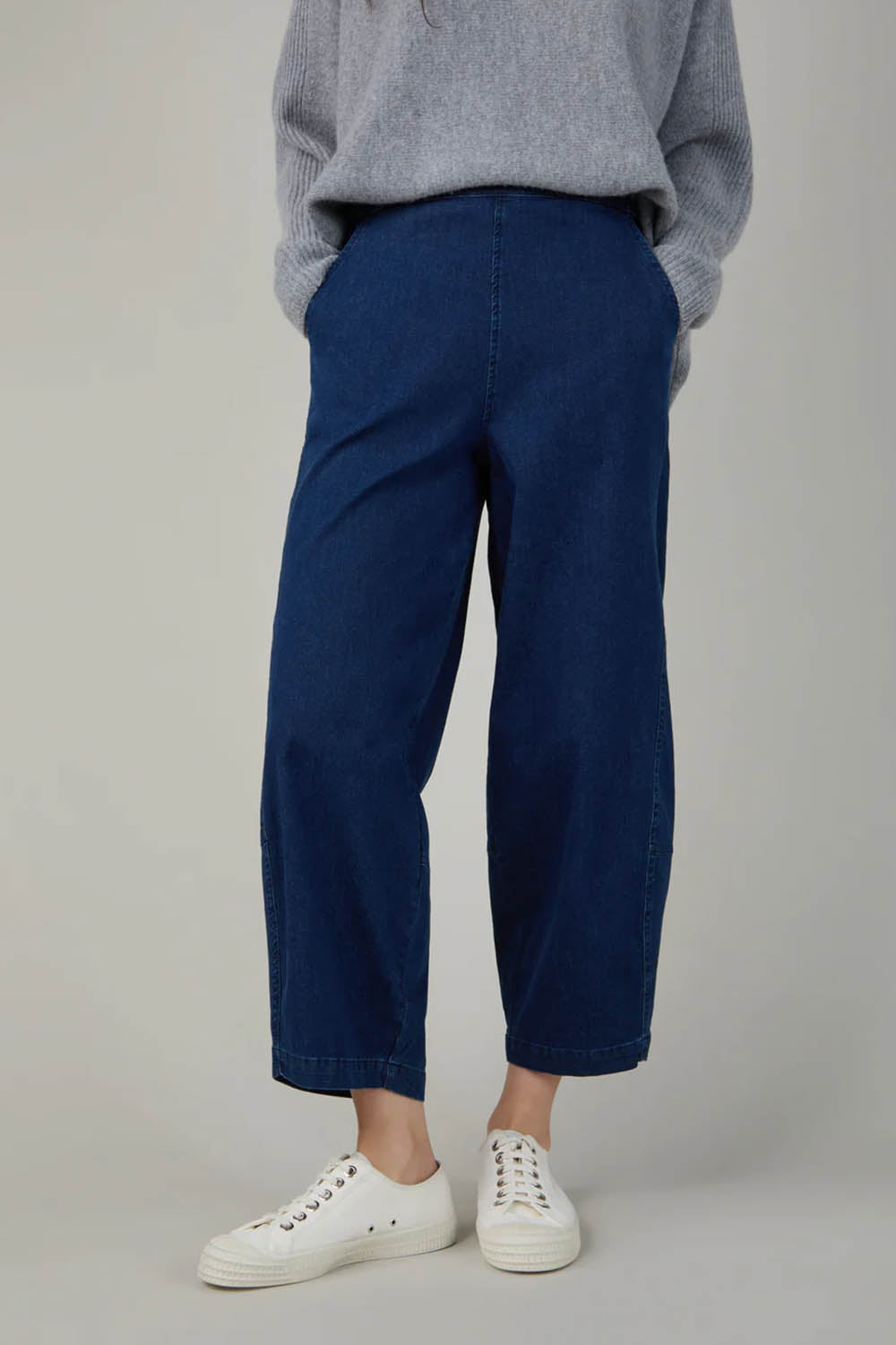 Denim Stretch Bubble Trousers