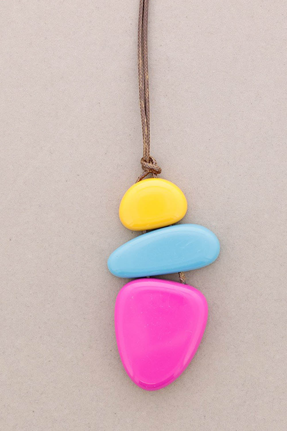 Long Resin Bead Pendant