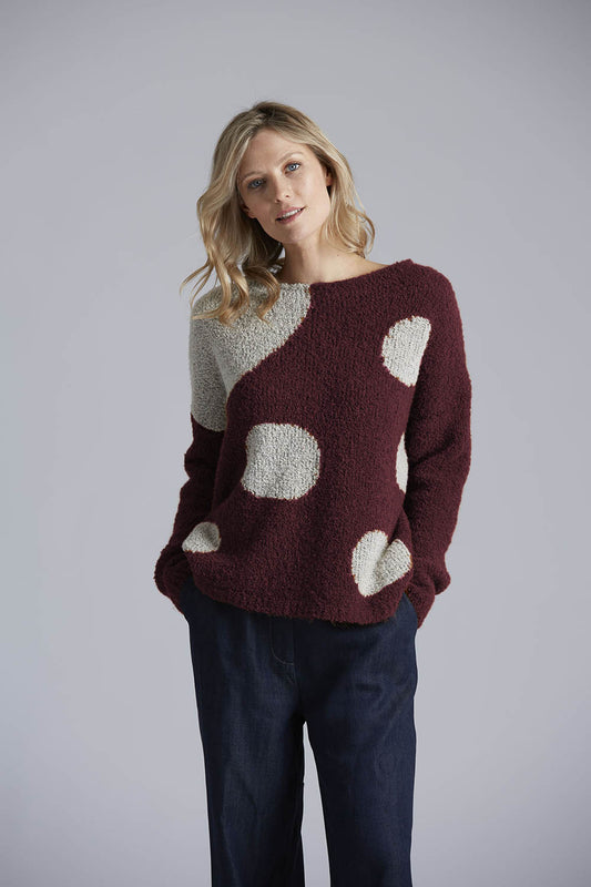Boucle 2583 Sweater With Dots