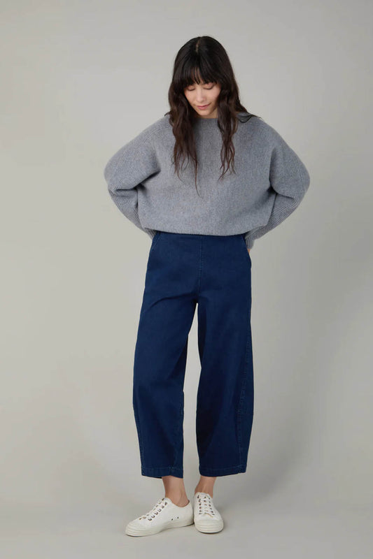 Denim Stretch Bubble Trousers