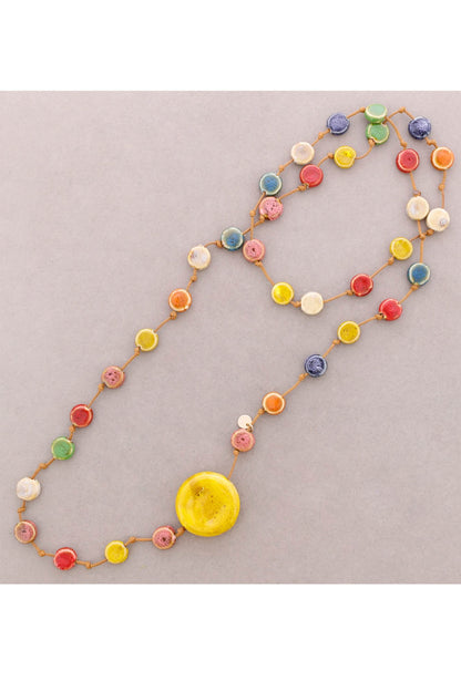 Ceramic Medal Necklace