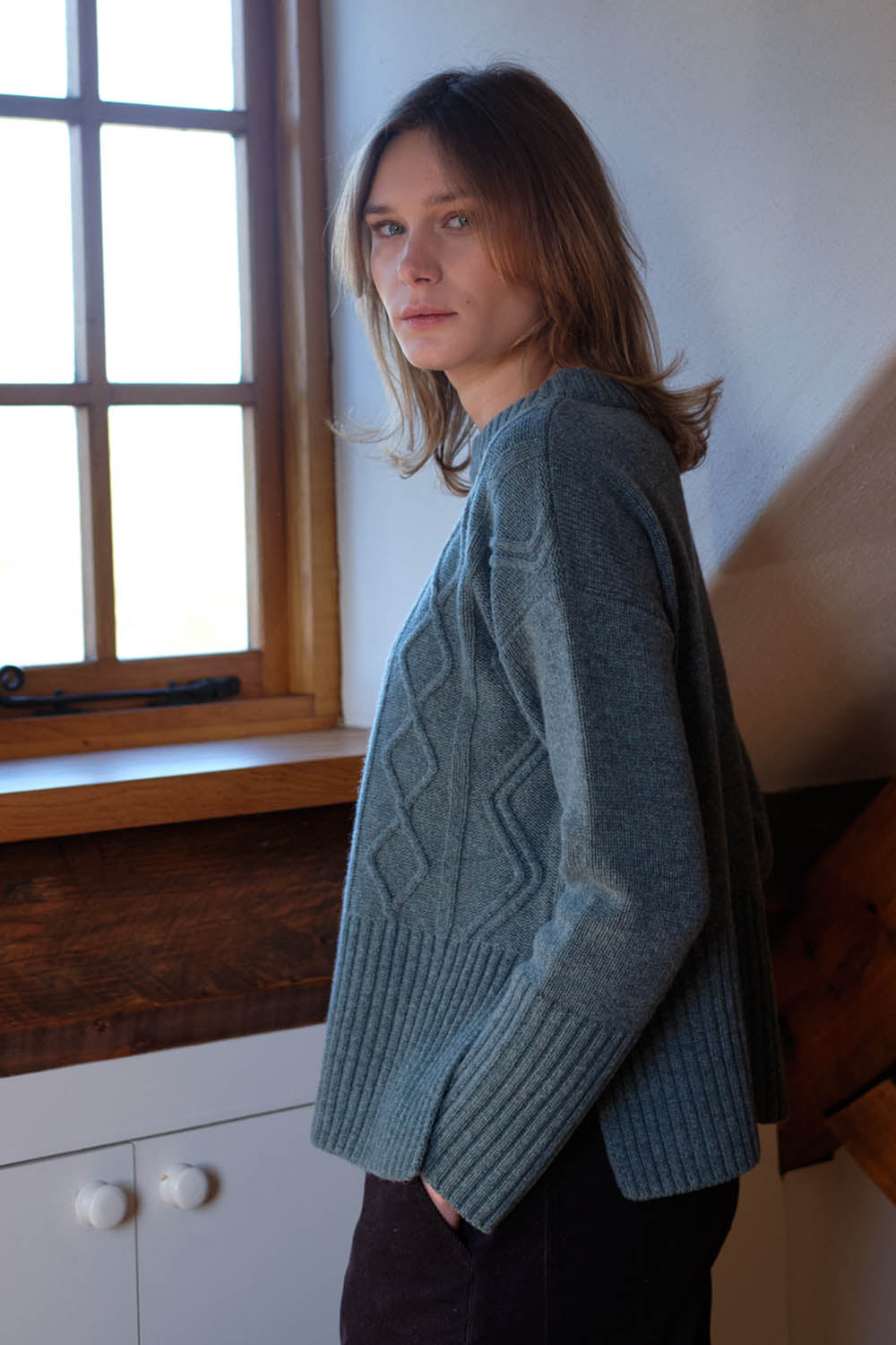 Elle Woollen Boxy Jumper