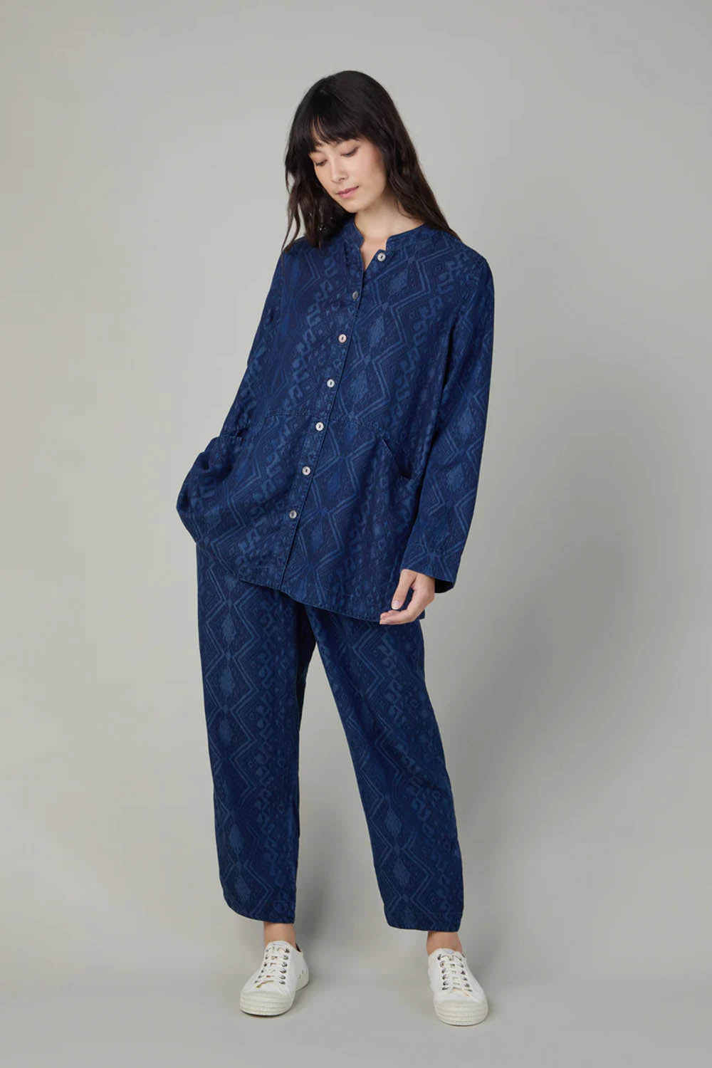 Diamond Patchwork Print Shirt