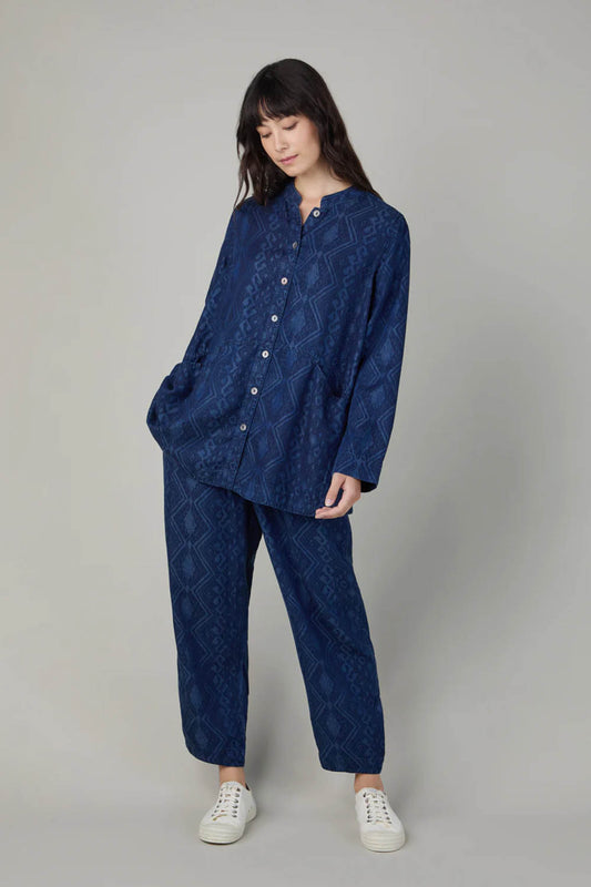 Diamond Patchwork Print Shirt