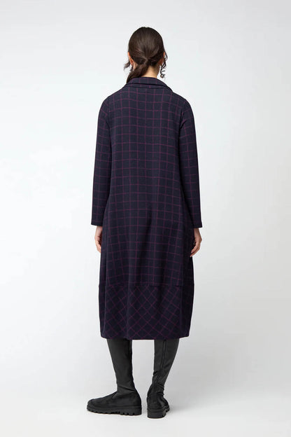 Small Broken Check Zip Bubble Dress