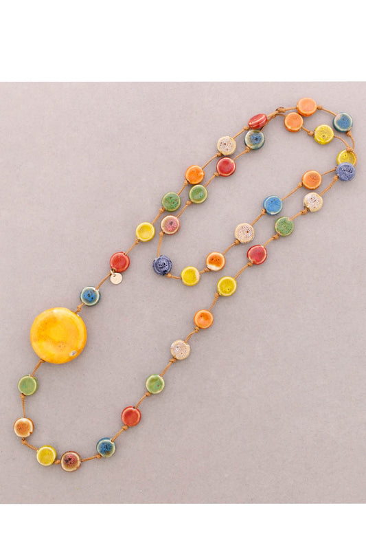 Ceramic Medal Necklace