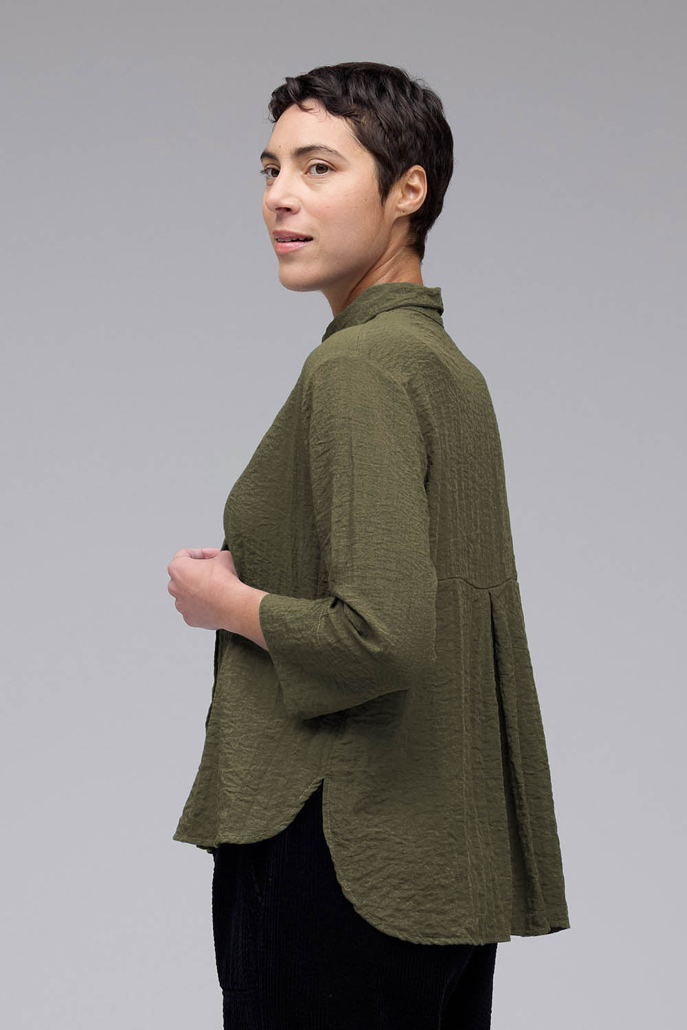 Fall Parachute Crop Easy Shirt