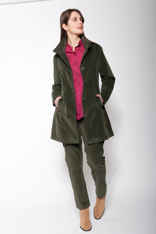 Velvet High Neck Jacket
