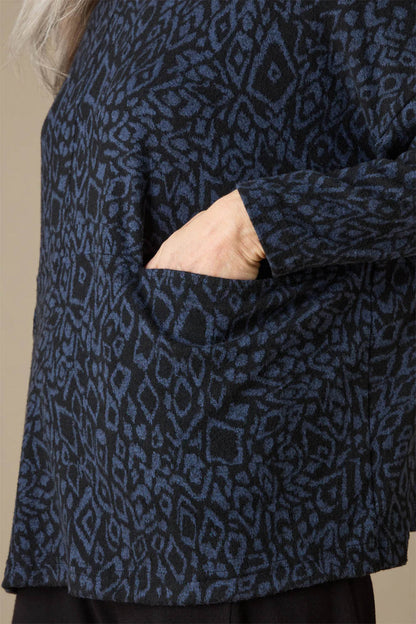Ikat Soft Jersey Relaxed Top