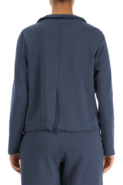 French Terry Cotton 71268 Collared Jacket